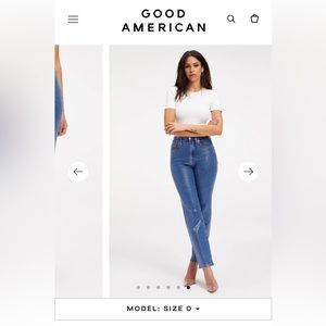 BRAND NEW GOOD AMERICAN GOOD CLASSIC INDIGO SNAKE